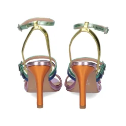 Sandalia De Salto Alto Rebeca-313 Multicolor