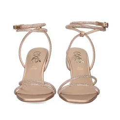 Sandalia De Salto Alto Victoria-360 Ouro Rosa