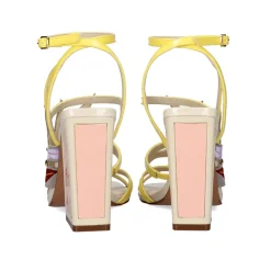 Sandalia De Salto Amarelo 23V Dominic-539