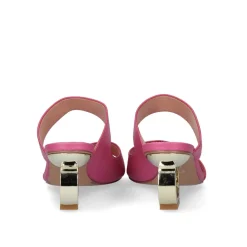 Sandalia De Salto Baixo Brenda-105 Rosa