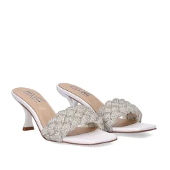 Sandalia De Salto Baixo Jennifer-040 Branco