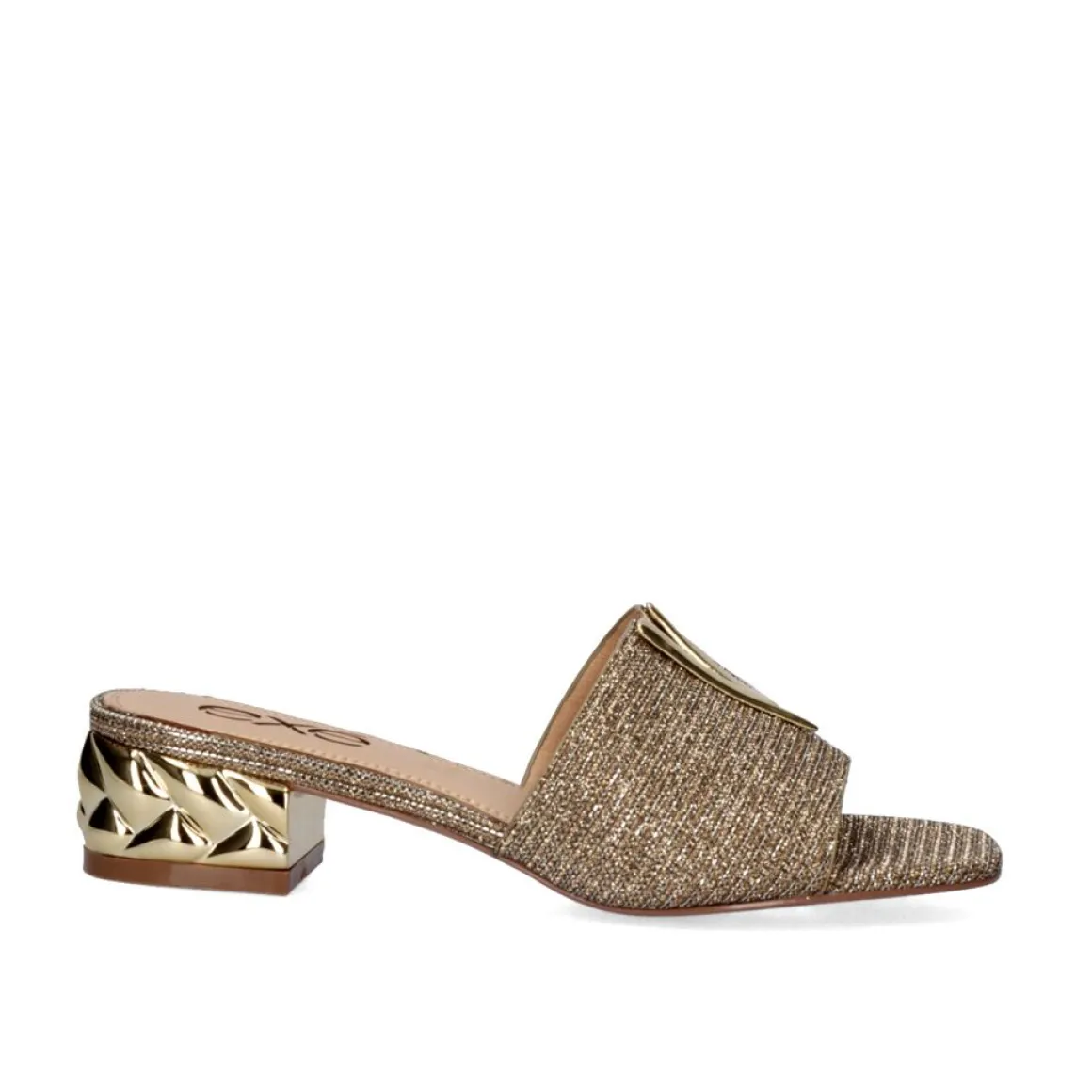 Sandalia De Salto Baixo Katy-811 Rosa - Silver