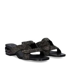 Sandalia De Salto Baixo Katy-232 Preta