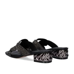 Sandalia De Salto Baixo Katy-232 Preta