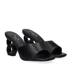 Sandalia De Salto Baixo Lilian-160 Preto