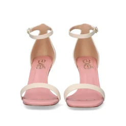 Sandalia De Salto Baixo Lilian-055 Ice