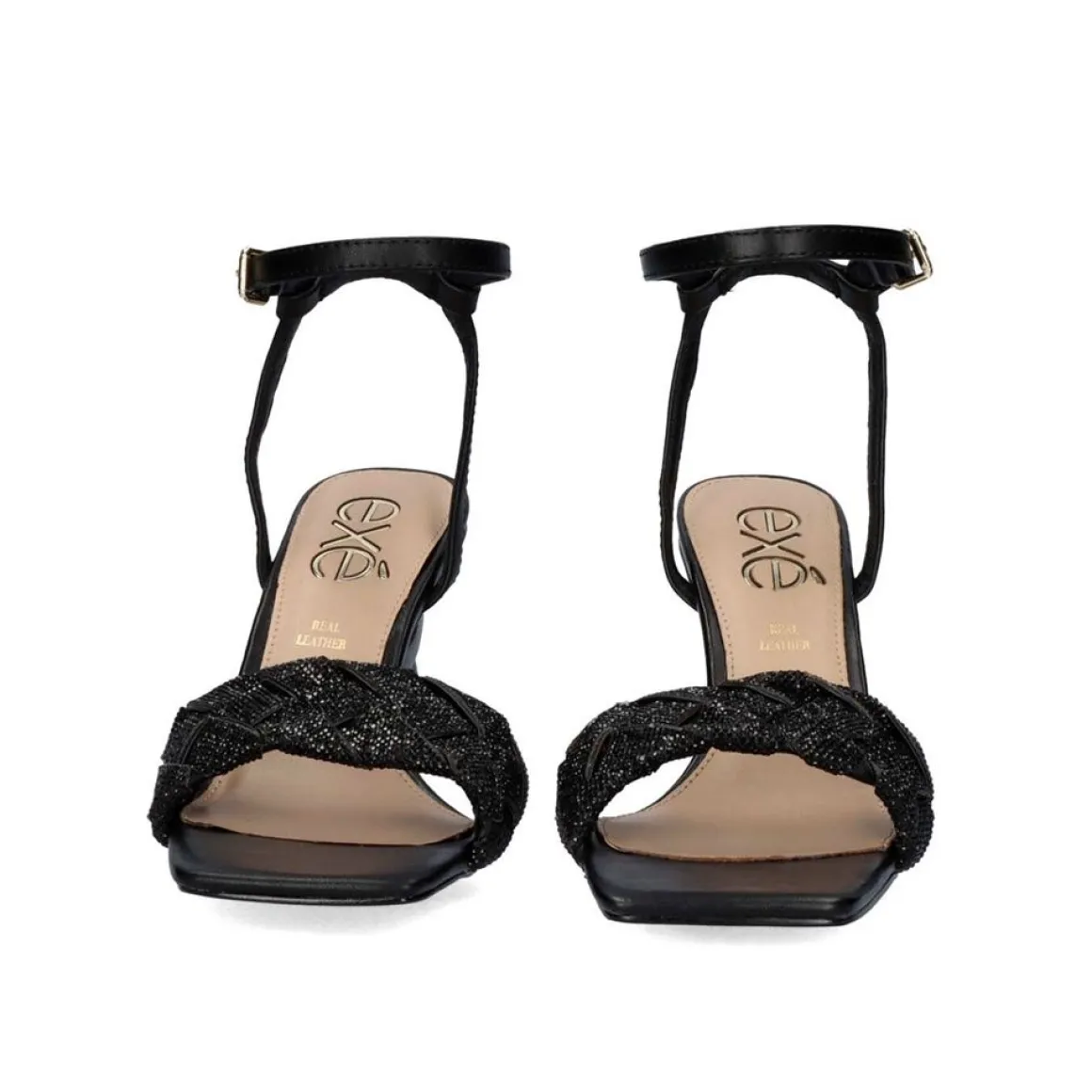 Sandalia De Salto Baixo Lilian-180 Preto