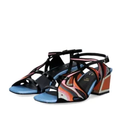 Sandalia De Salto Baixo Luisa-335 Preto