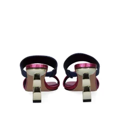 Sandalia De Salto Baixo Lilian-162 Fuxia