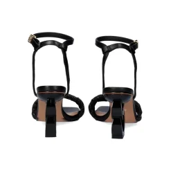 Sandalia De Salto Baixo Lilian-180 Preto