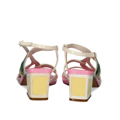 Sandalia De Salto Baixo Luisa-335 Gelo