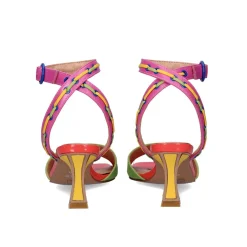 Sandalia De Salto Baixo Natalie-125 Verde