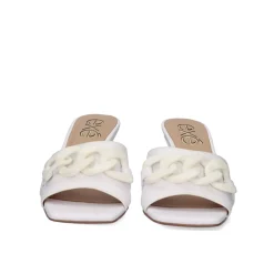 Sandalia De Salto Baixo Opra-312 Branco