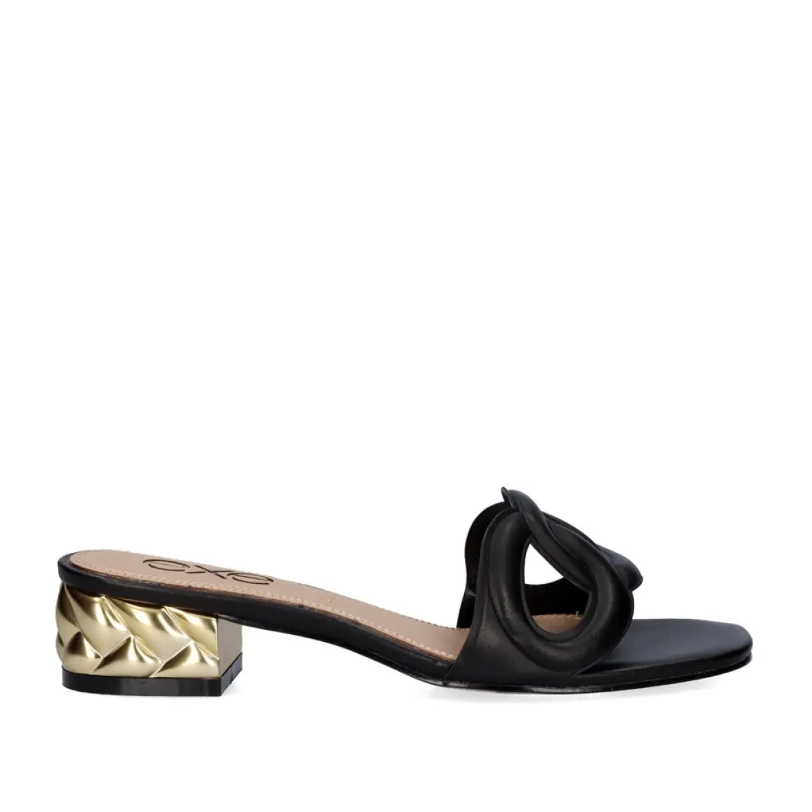 Sandalia De Salto Baixo 23V Katy-807 Preto