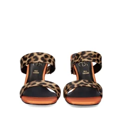 Sandalia De Salto Baixo 23V Lilian-162 Leopard