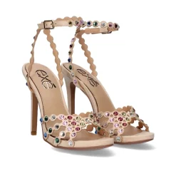 Sandalia De Salto Com Pulseira Multicolor Silvia-623