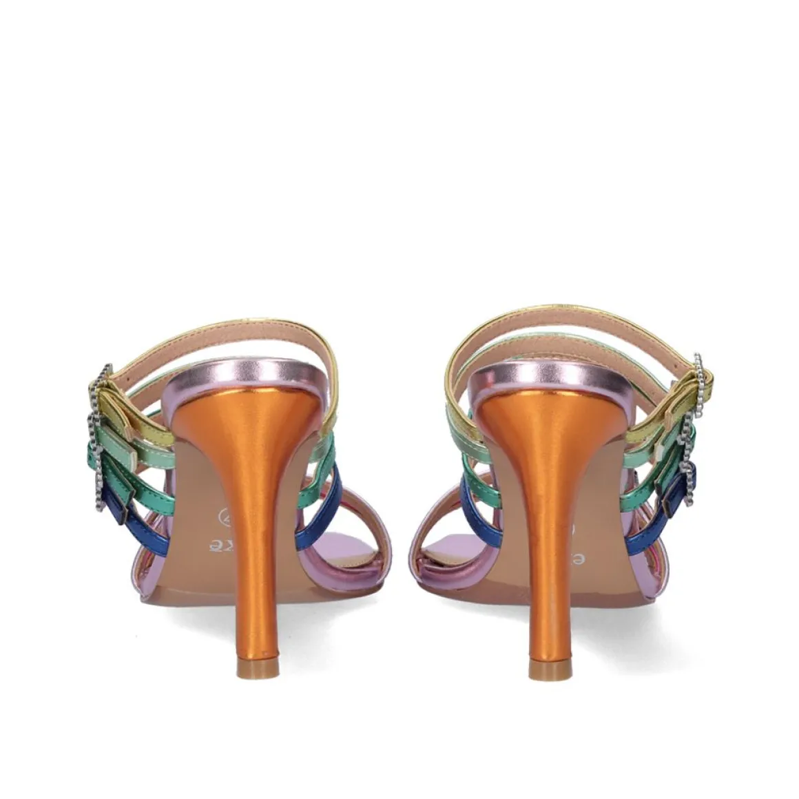 Sandalia De Salto Exe Victoria -343 Metalic Multicolor