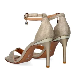 Sandalia De Salto Medio Nicole-311 Ouro