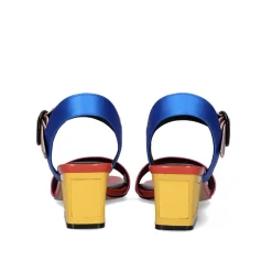 Sandalia De Salto Quadrado Luisa-515 Fuxia