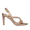 Sandalia De Salto Rebeca-500 Rosa Dourada