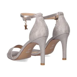 Sandalia De Salto Rebeca-931 Glitter Ouro Rosa