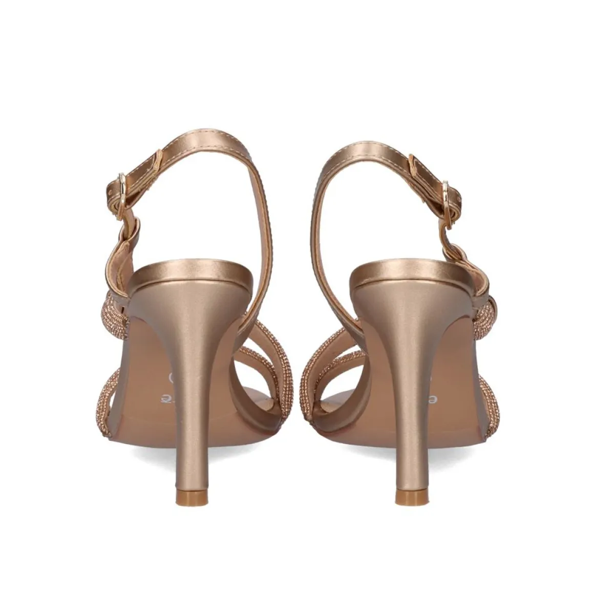 Sandalia De Salto Rebeca-500 Rosa Dourada