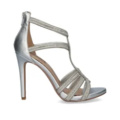 Sandalia De Salto Silvia-536 Prata