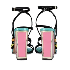 Sandalia De Salto 23V Exe Dominic-539 Preto