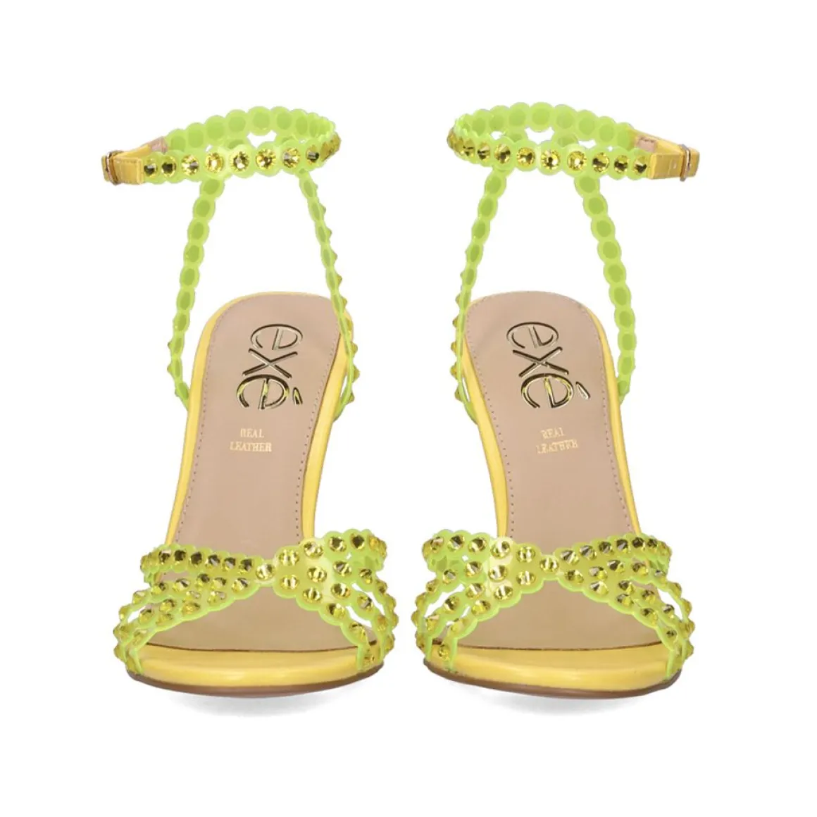 Sandalia De Salto 23V Exe Jenny-915 Amarelo