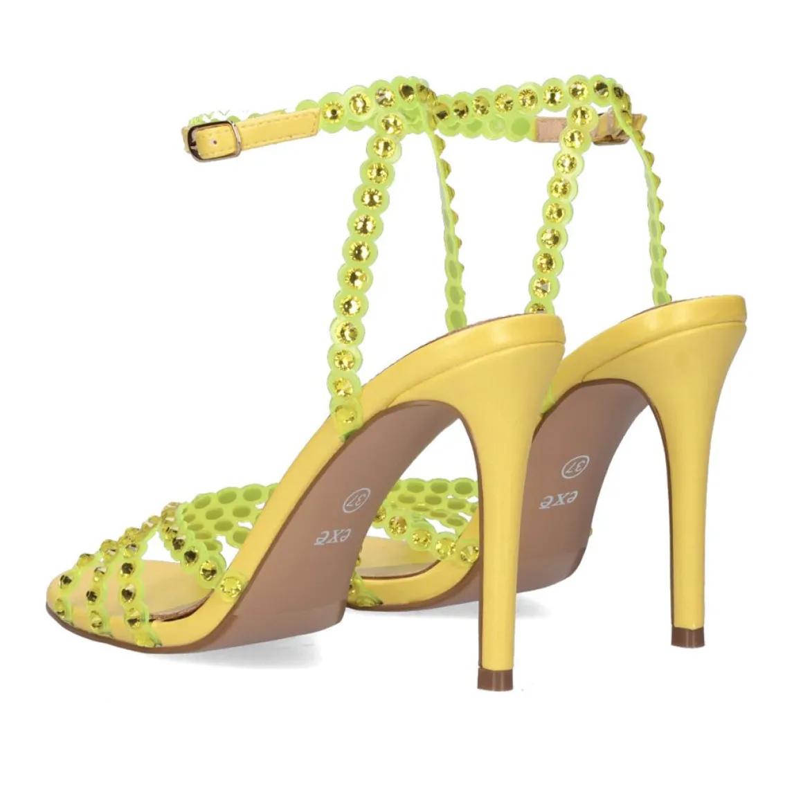 Sandalia De Salto 23V Exe Jenny-915 Amarelo