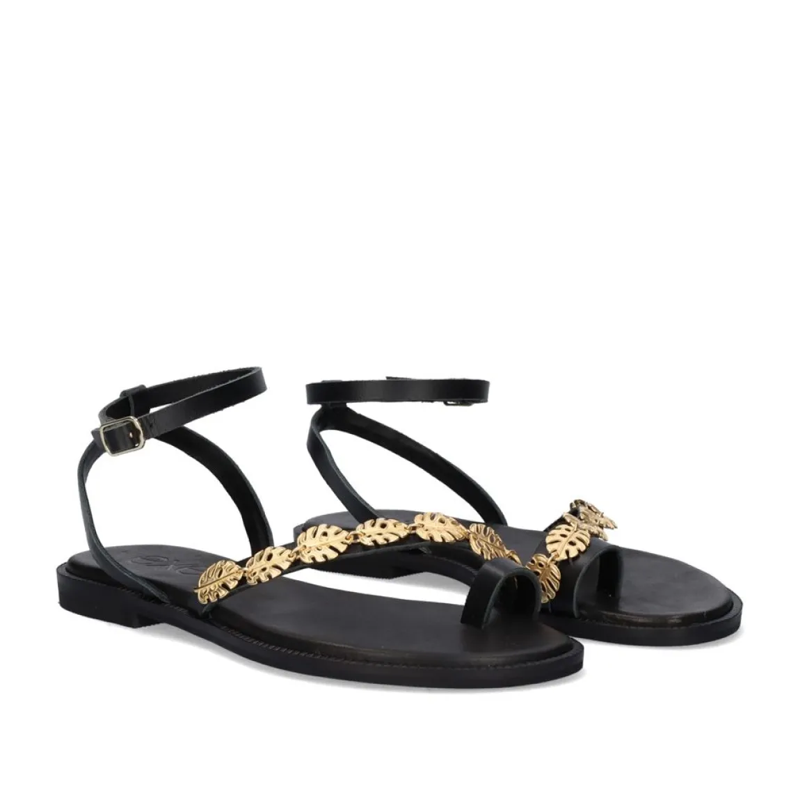 Sandalia Plana 637 Alicante Preto