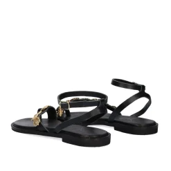 Sandalia Plana 637 Alicante Preto