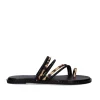 Sandalia Plana 851 Chios Leopar Preto