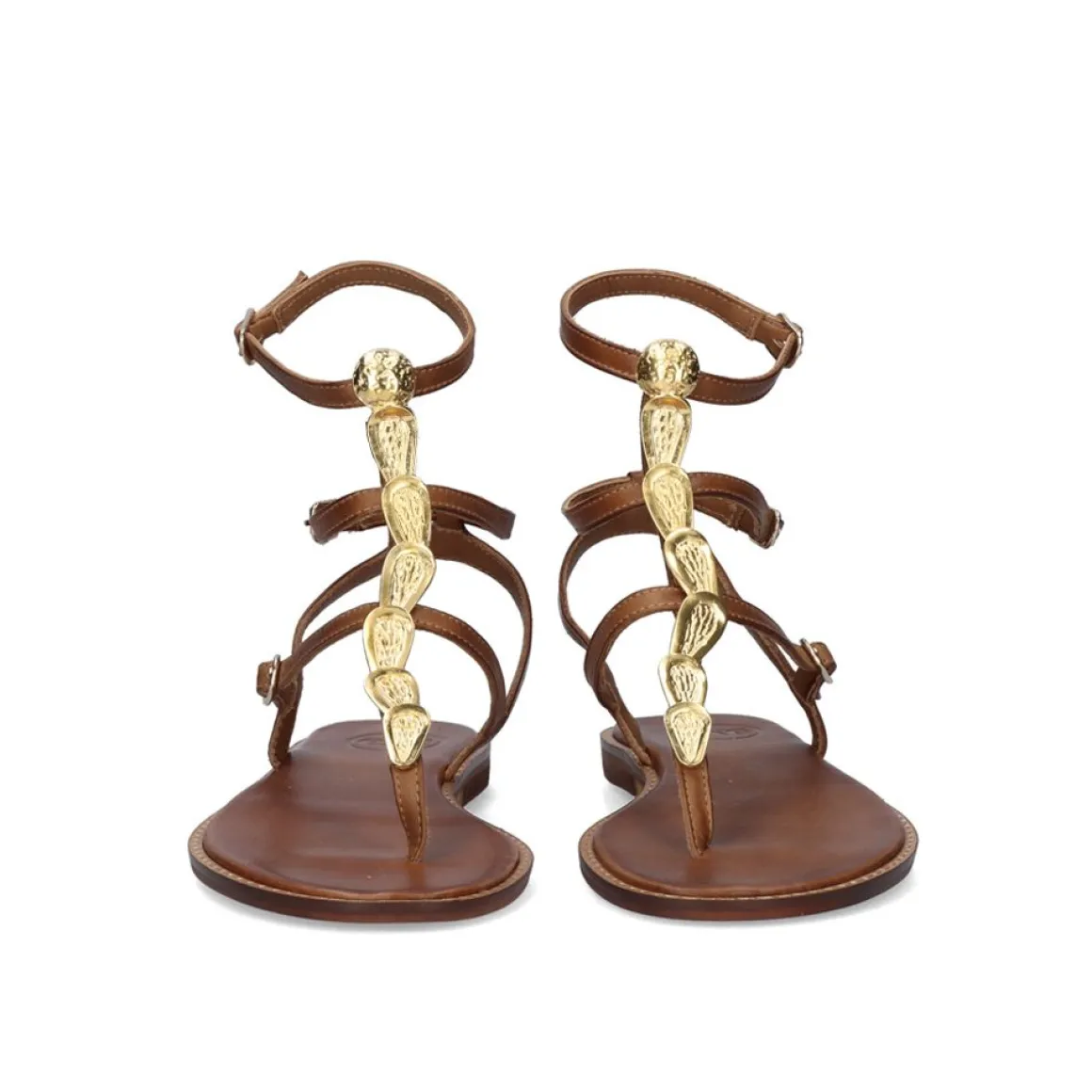 Sandalia Plana 679 Chios Marrom