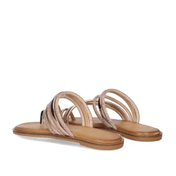 Sandalia Plana 851 Chios Rosa Ouro