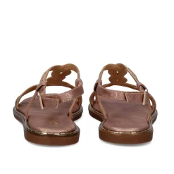 Sandalia Plana Allison-300 Rosa Dorado