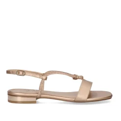 Sandalia Plana Amelia-495 Ouro Rosa