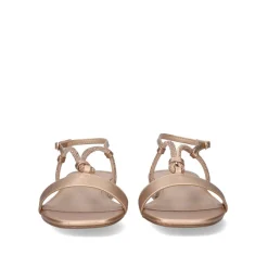 Sandalia Plana Amelia-495 Ouro Rosa