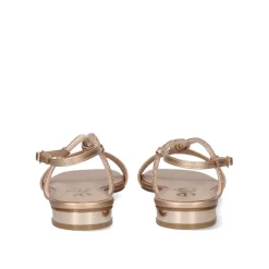 Sandalia Plana Amelia-495 Ouro Rosa