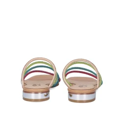 Sandalia Plana Amelia-669 Strass Multicolor