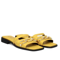 Sandalia Plana Annie-220 Amarelo