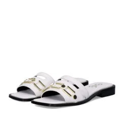 Sandalia Plana Annie-220 Branco