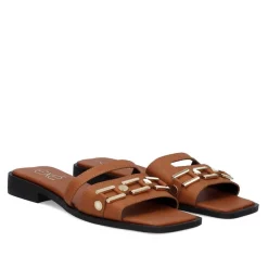 Sandalia Plana Annie-220 Marrom