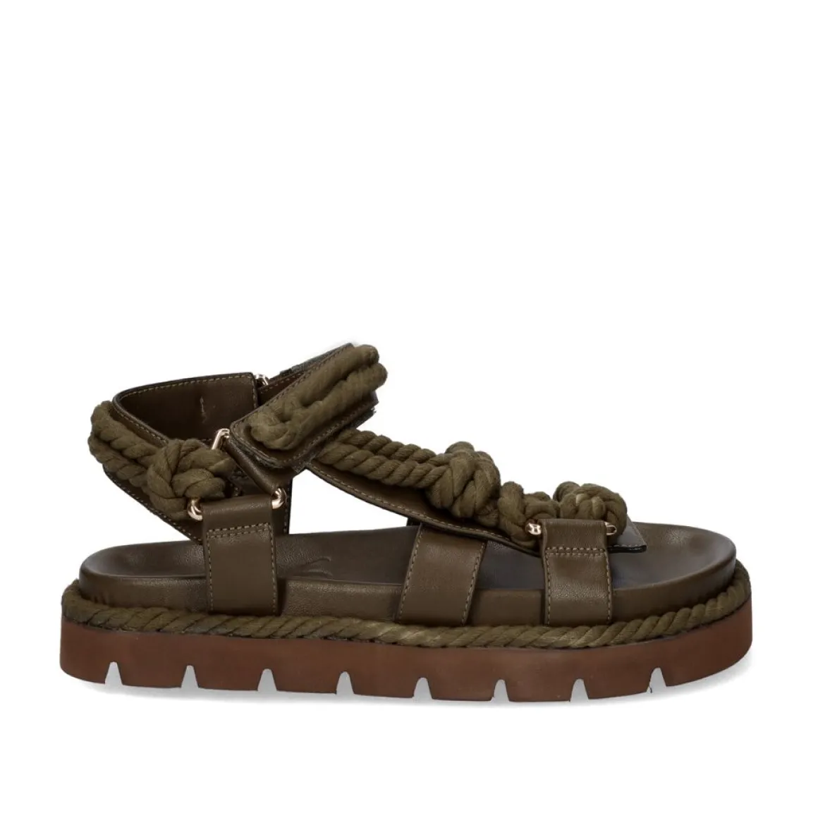 Sandalia Plana Daphne-780 Khaki