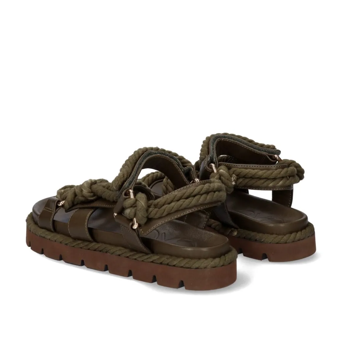 Sandalia Plana Daphne-780 Khaki