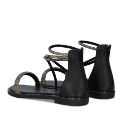 Sandalia Plana Exe P3375-76 Preto