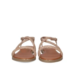 Sandalia Plana Exe P3375-77 Rosa Ouro