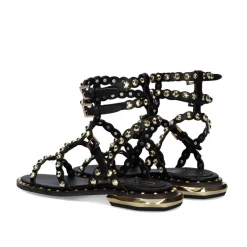 Sandalia Plana Exe Vf2056-2 Preto