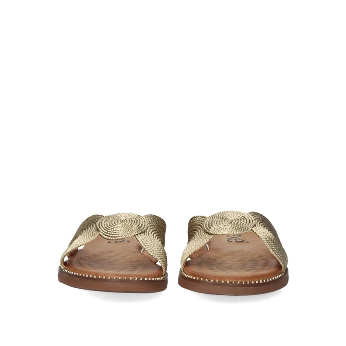 Sandalia Plana Exe Zf1982-E1 Ouro