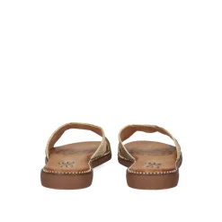 Sandalia Plana Exe Zf1982-E1 Ouro